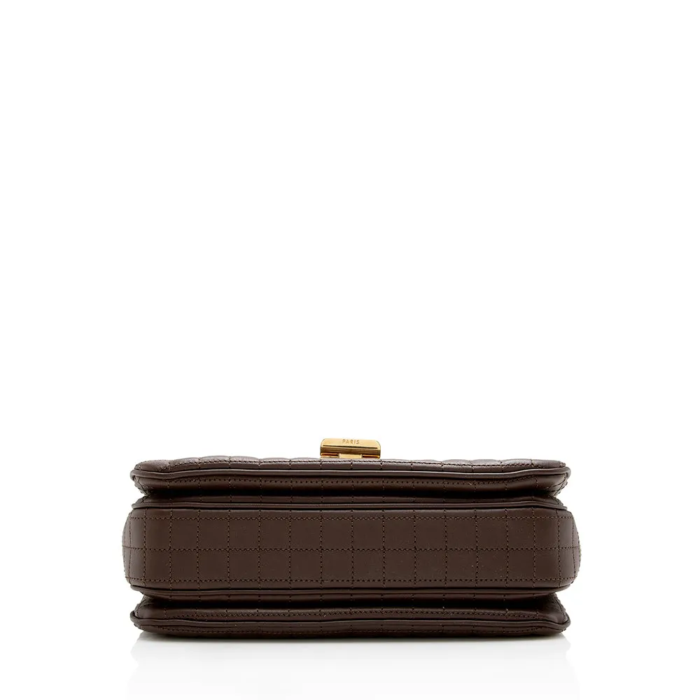 Celine Quilted Calfskin C Small Shoulder Bag