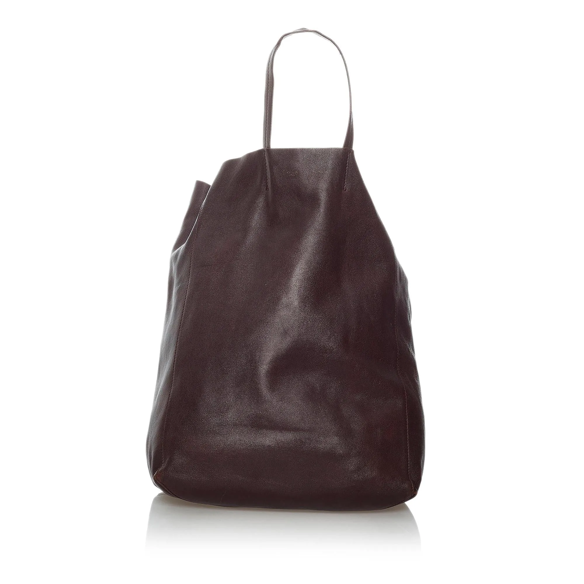 Celine Small Vertical Cabas Leather Tote Bag