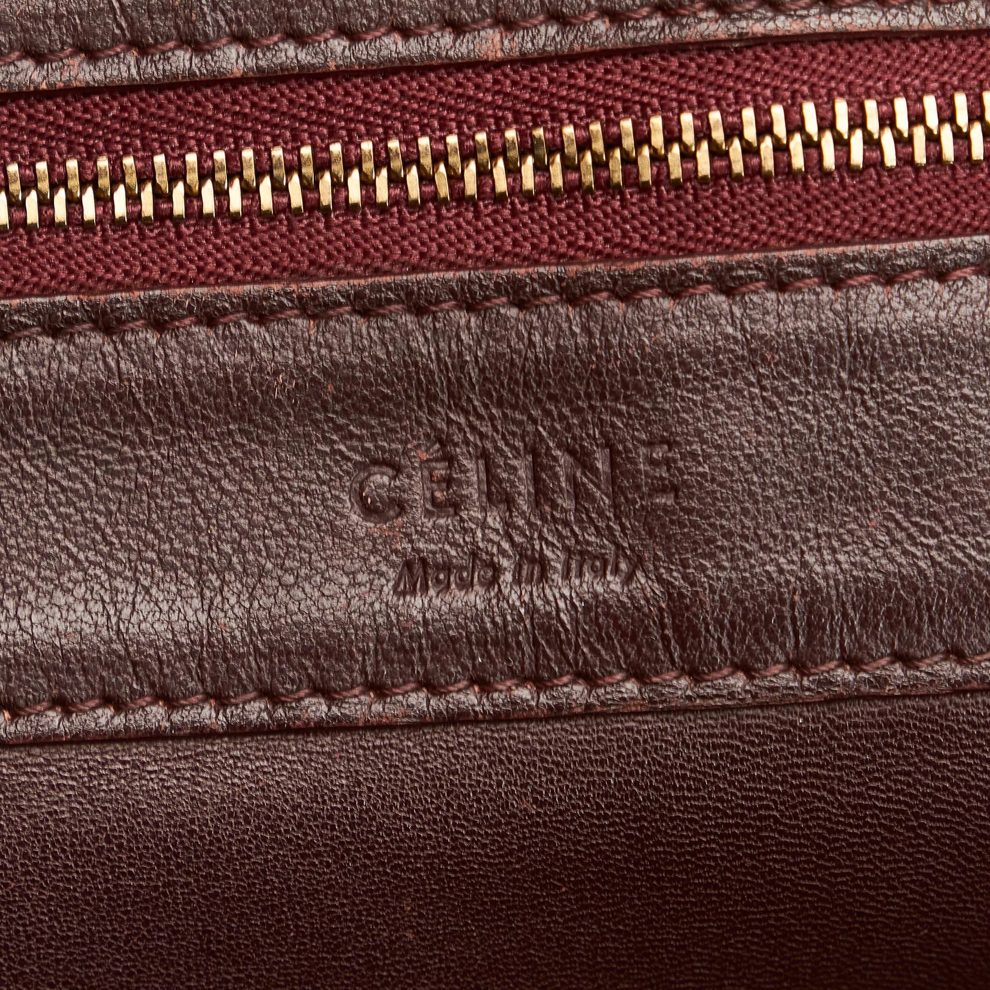 Celine Small Vertical Cabas Leather Tote Bag