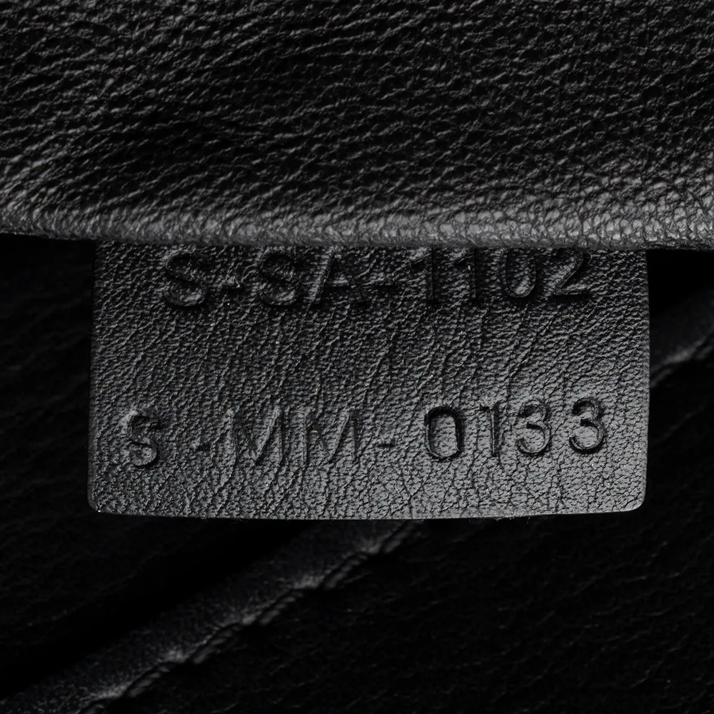 Celine Tricolor Leather Canvas Mini Luggage Tote