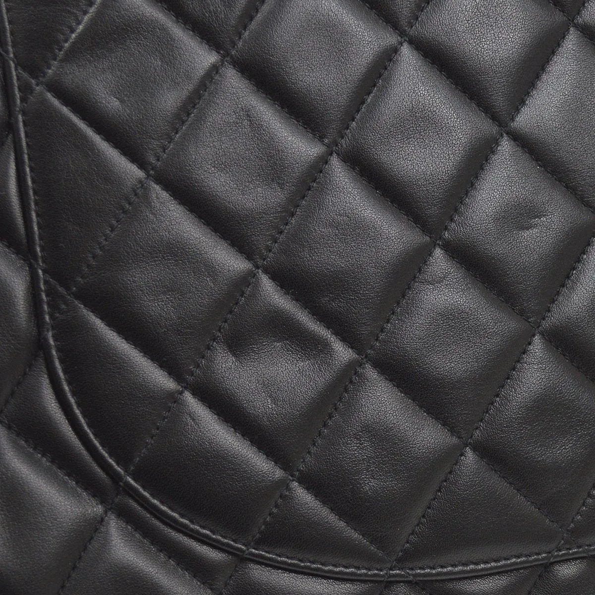 CHANEL 1994-1996 Classic Flap Maxi Black Lambskin 70688
