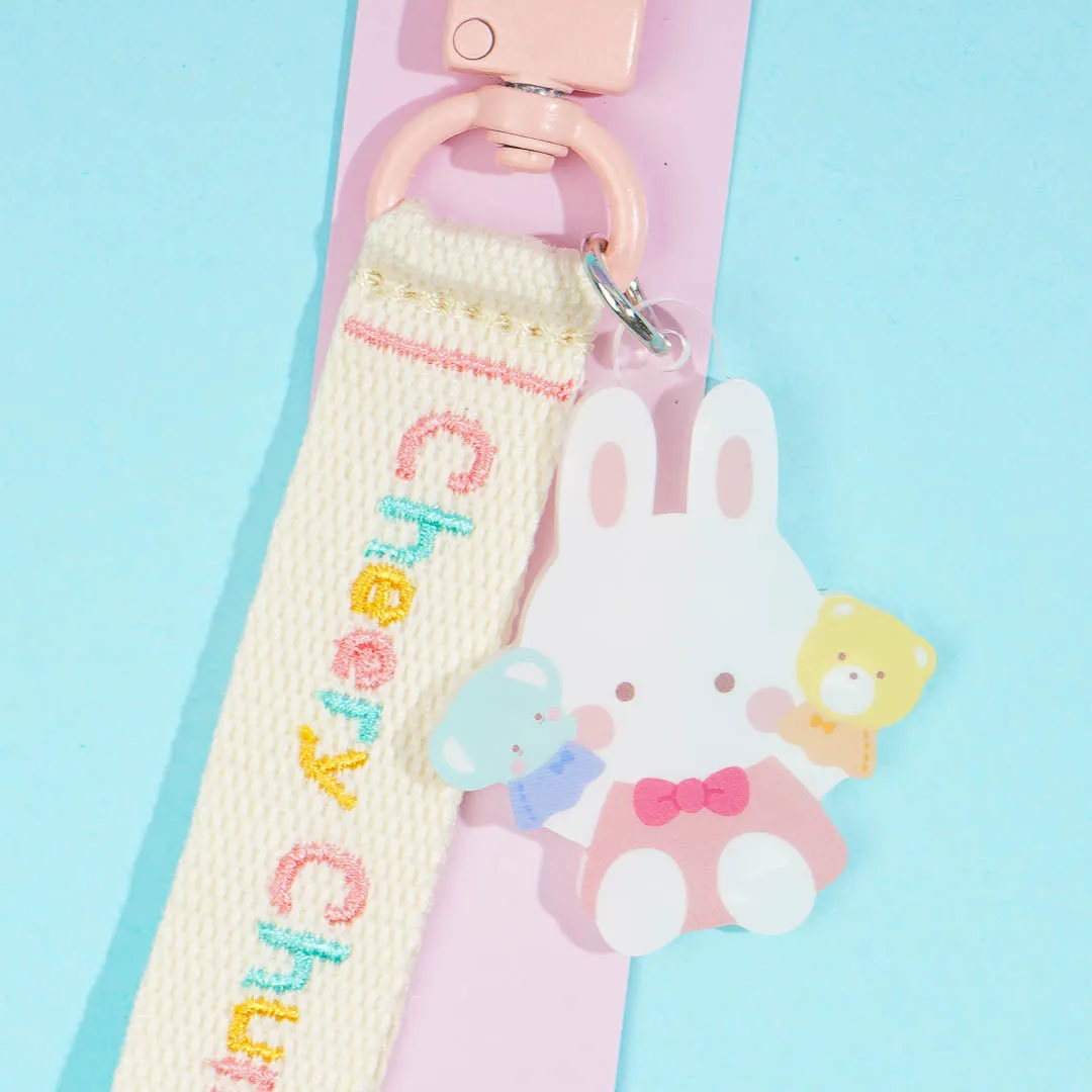 Cheery Chums Embroidered Tag Key Holder
