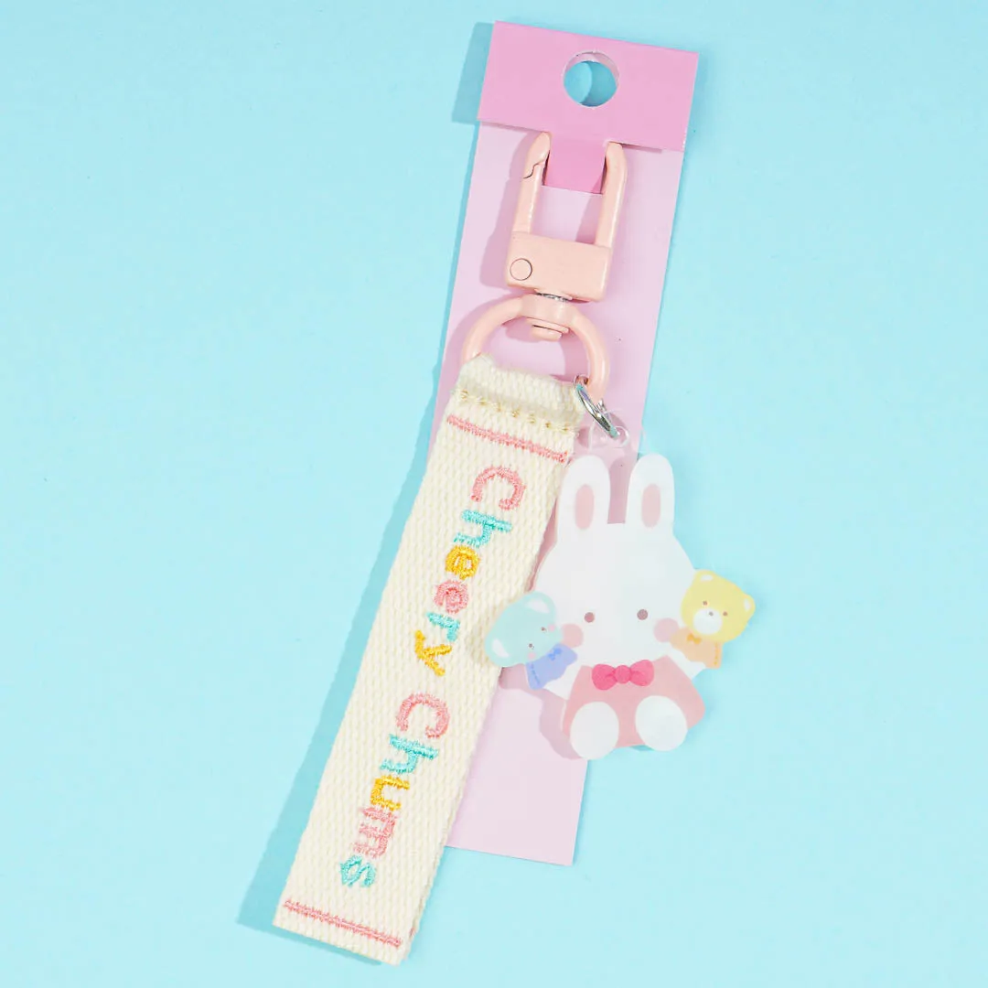 Cheery Chums Embroidered Tag Key Holder