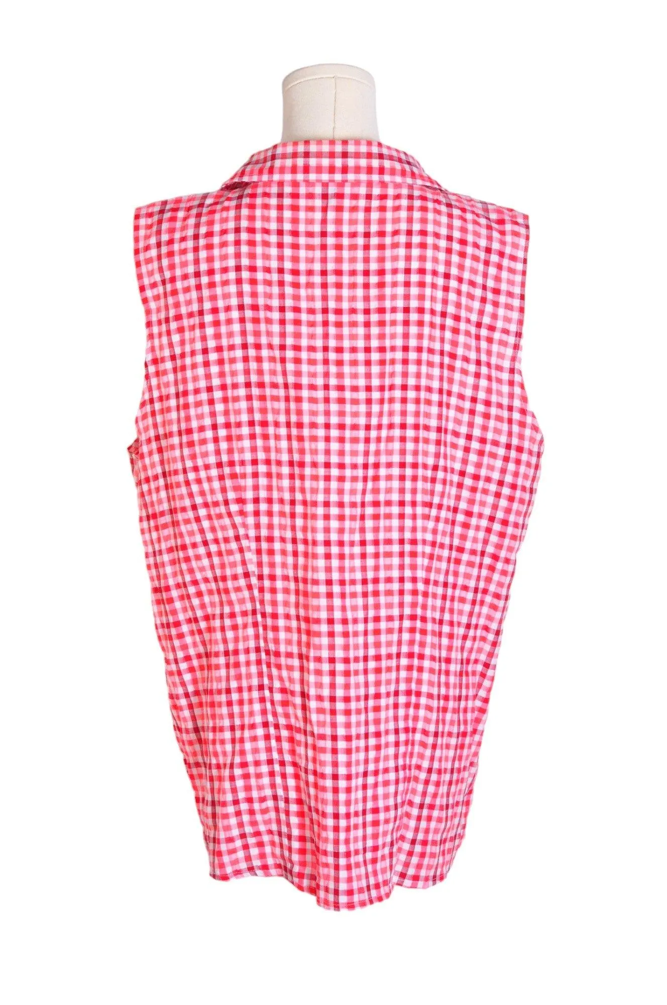 CLASSIC EDITIONS Women Button Down Tops Regular fit in Red - XXL