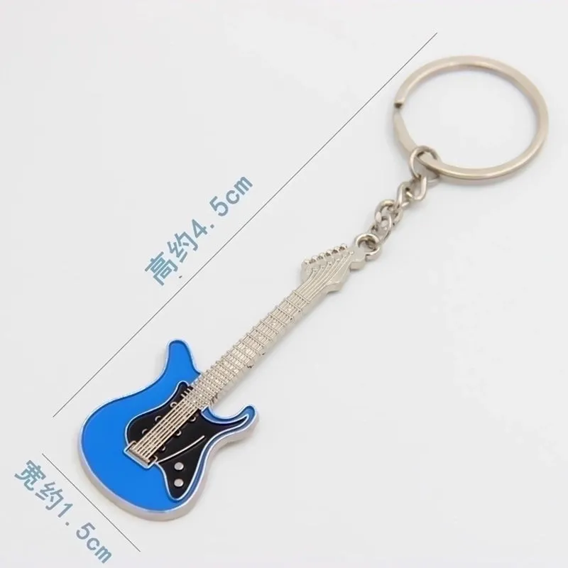 Cute Guitar Zinc Alloy Unisex Keychain