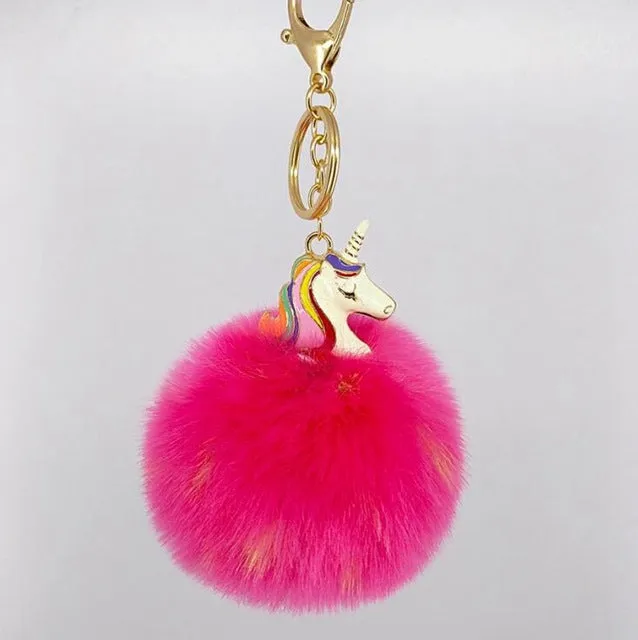 Cute Metal Unicorn Key Chain