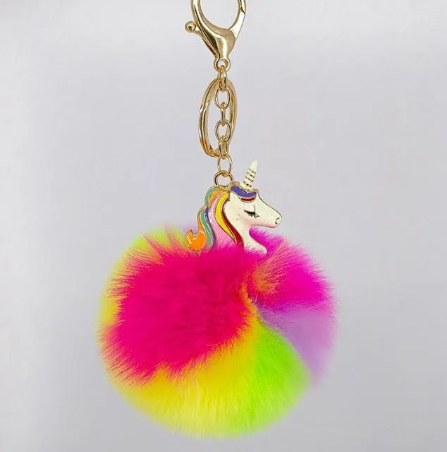 Cute Metal Unicorn Key Chain