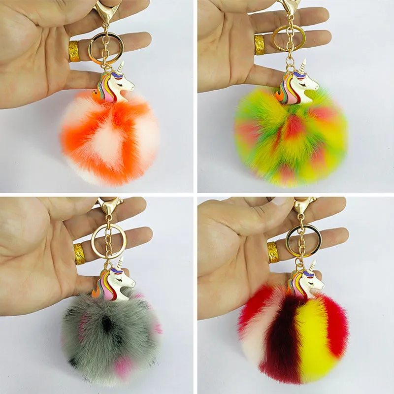 Cute Metal Unicorn Key Chain