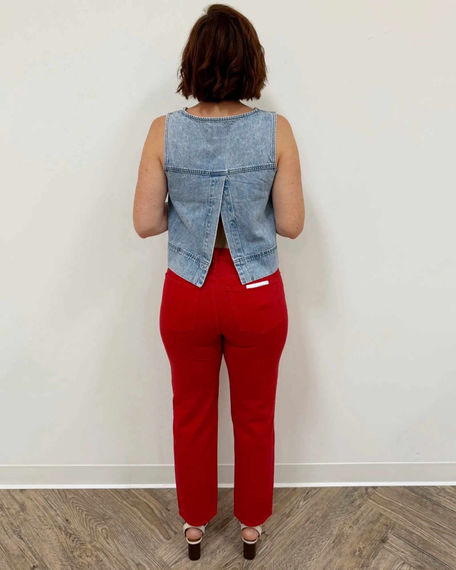 Davie Sleeveless Denim Top