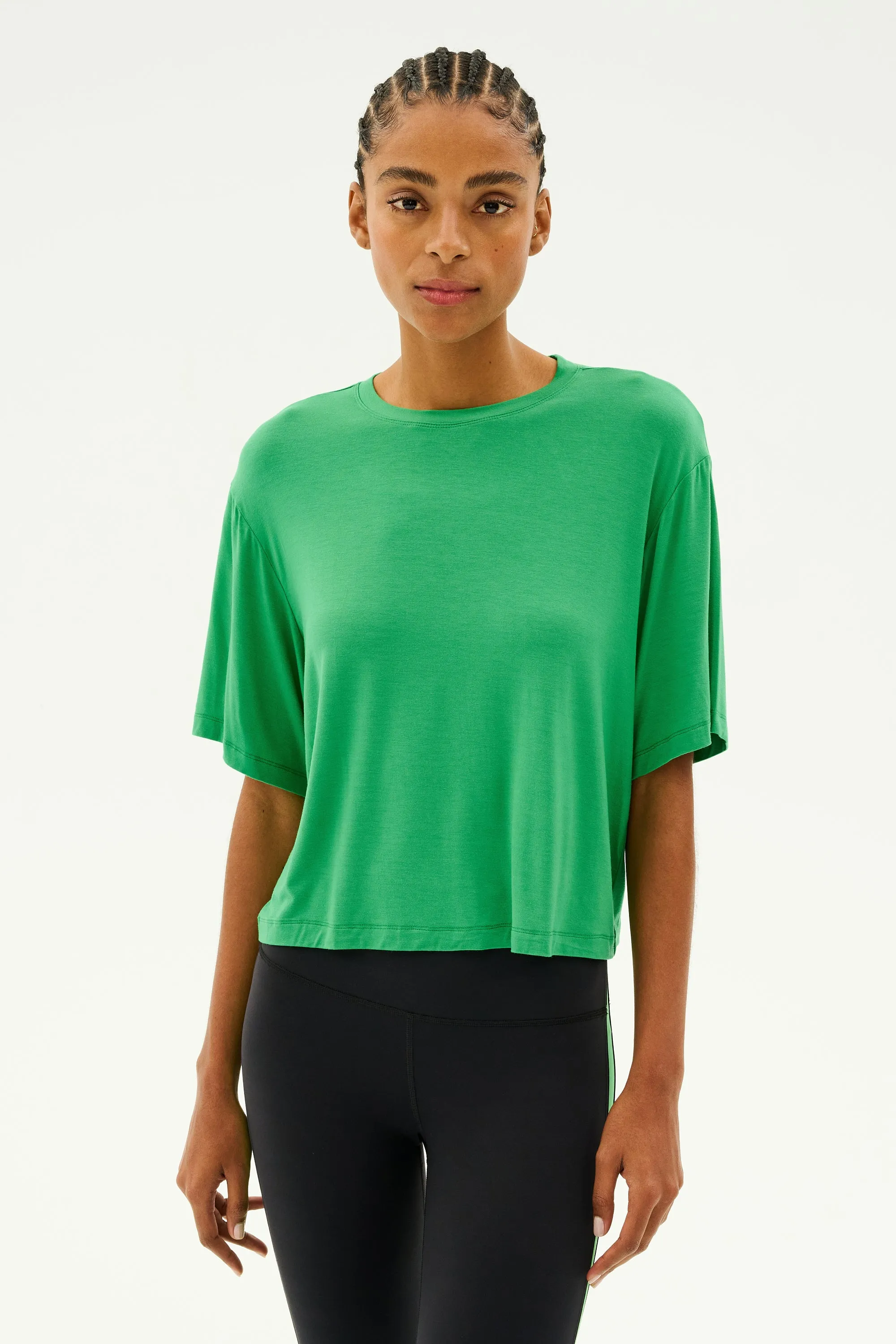 Djuna Oversized Jersey Tee - Grass