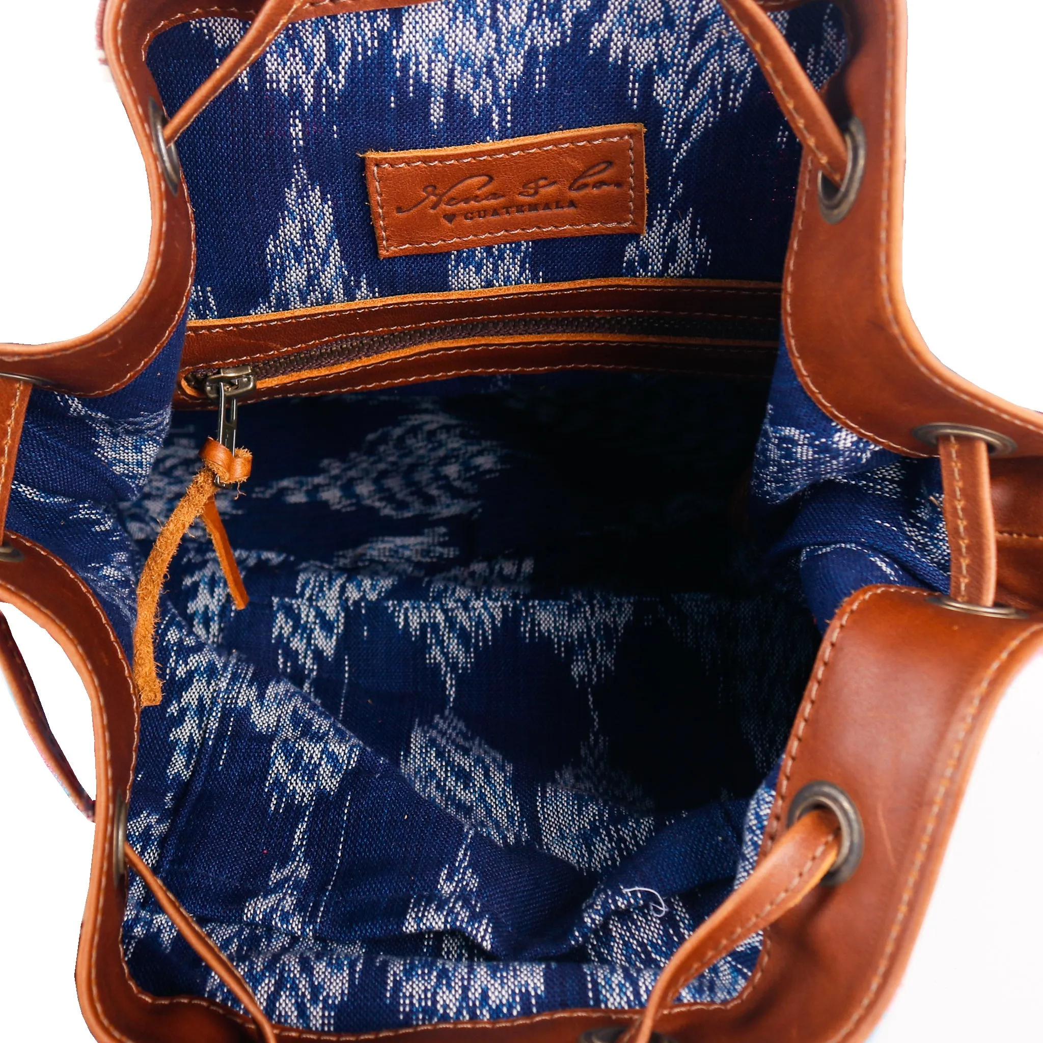 DRAWSTRING BUCKET BAG - CORTE - CAFE - NO. 11905
