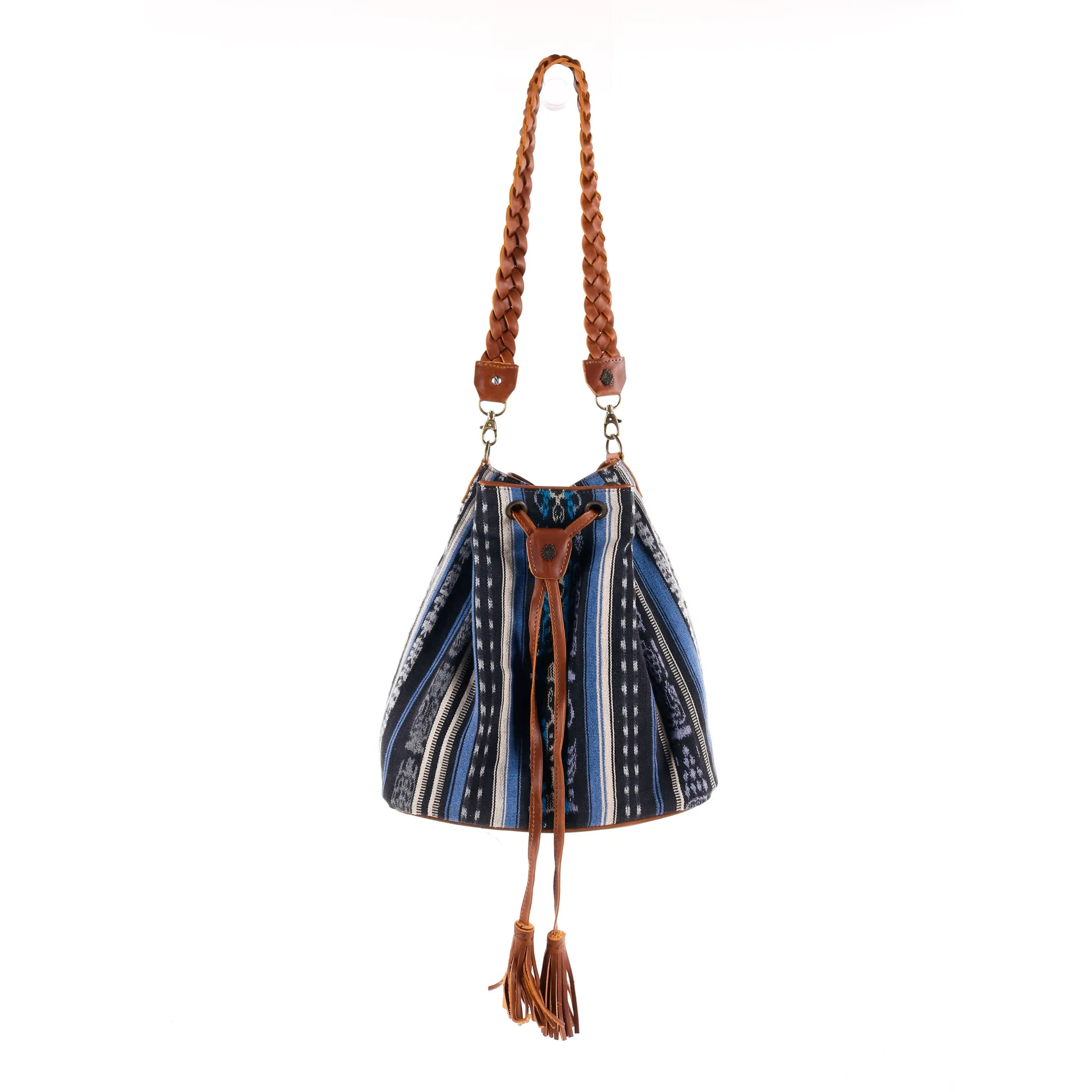 DRAWSTRING BUCKET BAG - CORTE - CAFE - NO. 11905
