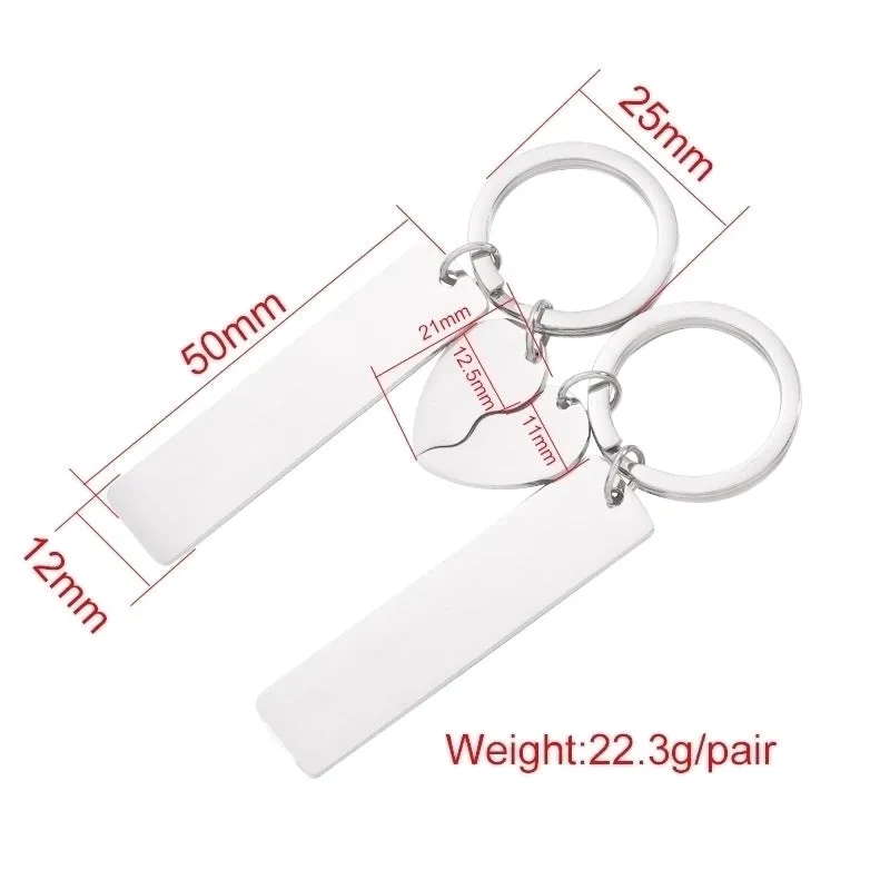 Elegant Heart Shape 304 Stainless Steel Plating None Women's Bag Pendant Keychain
