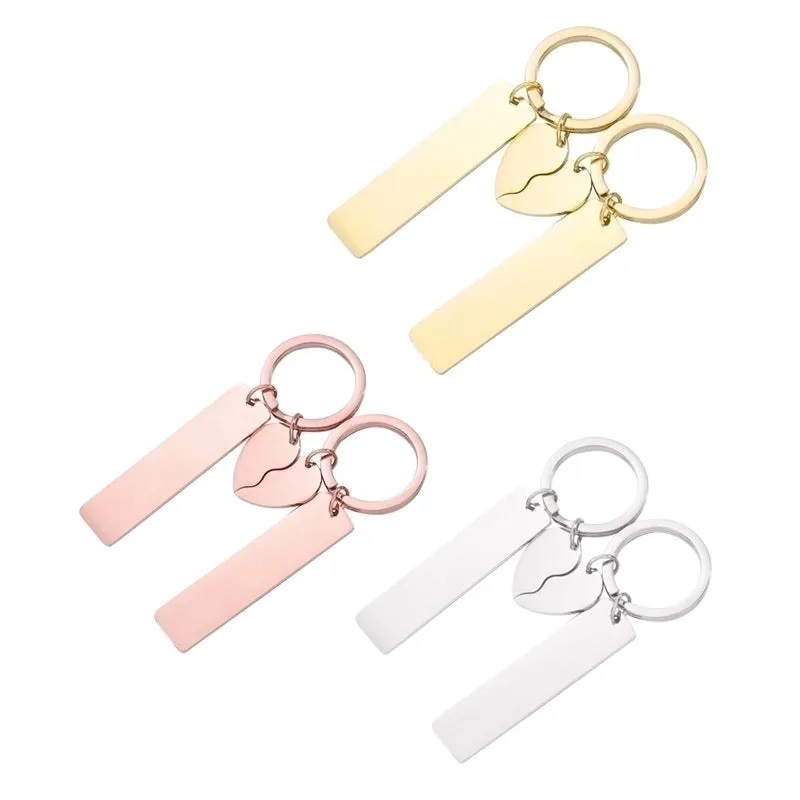 Elegant Heart Shape 304 Stainless Steel Plating None Women's Bag Pendant Keychain