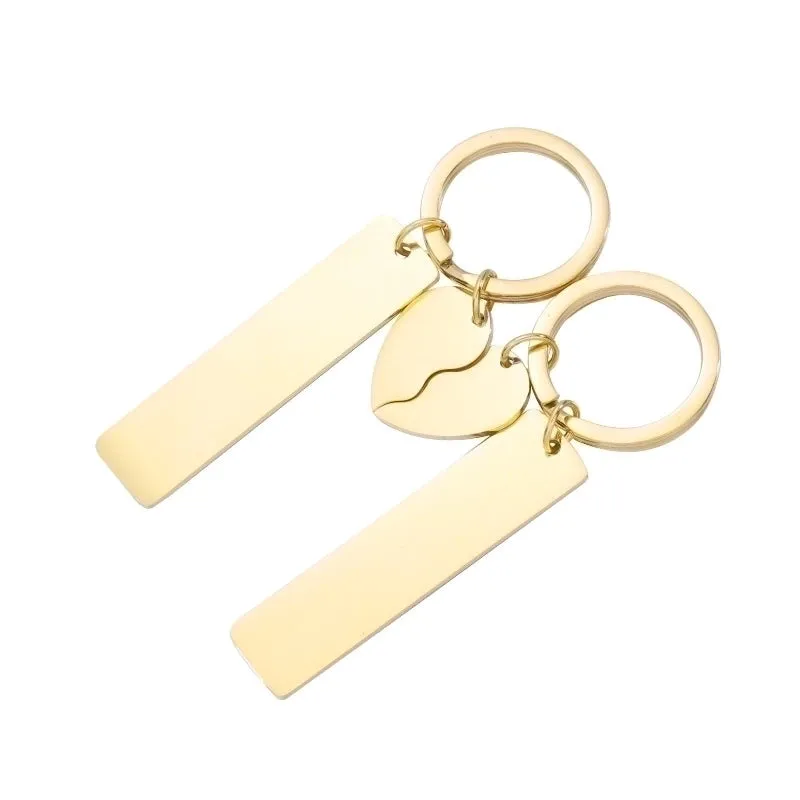 Elegant Heart Shape 304 Stainless Steel Plating None Women's Bag Pendant Keychain