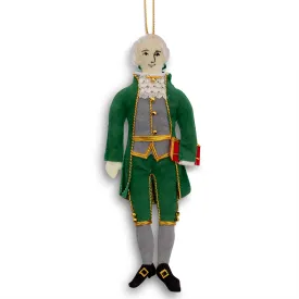 Embroidered Thomas Jefferson Ornament