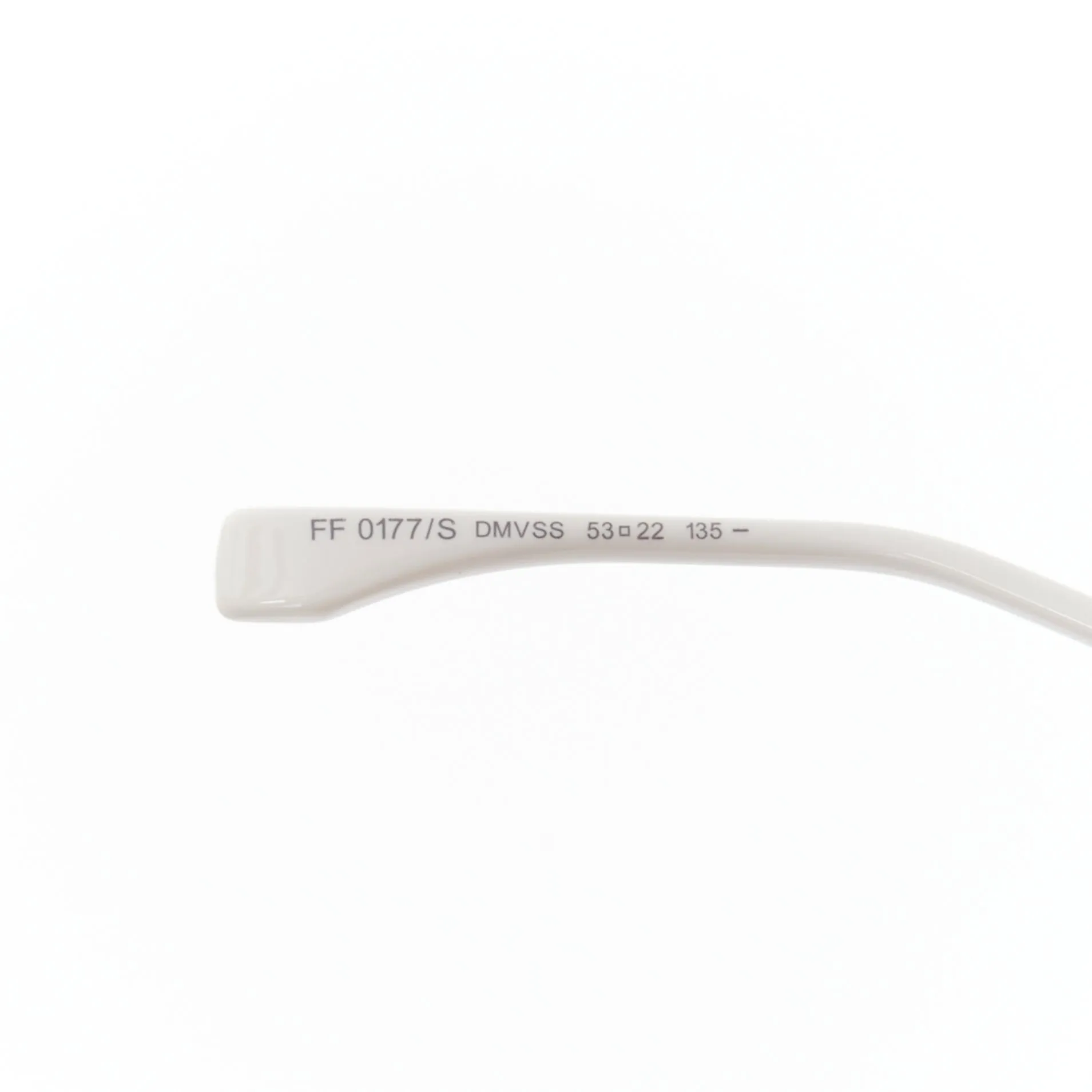 FENDI 0177S white metal logo grey gradient cat eye sunglasses