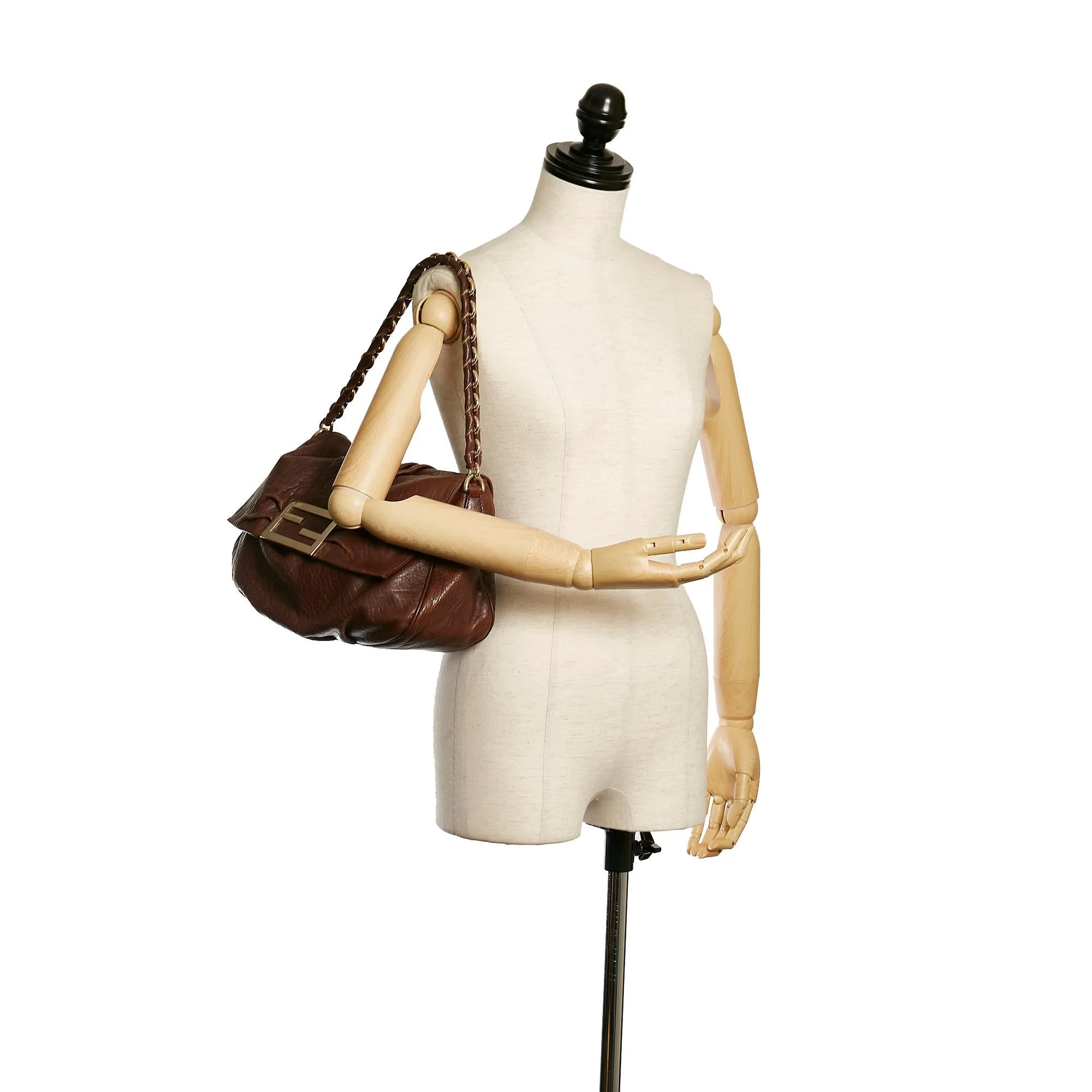Fendi Mia Leather Shoulder Bag (SHG-33538)
