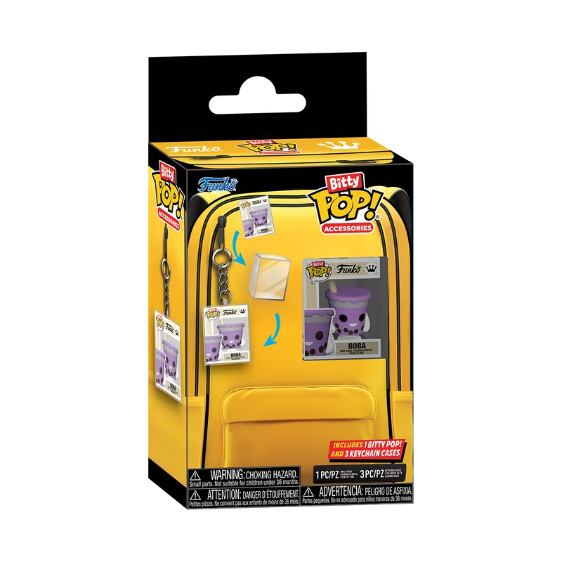 Funko Bitty Pop! Accessories with 1 Boba Figure & 3 Keychain Cases!