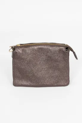 Gia Crossbody Bag - Gun Metal, Metallic