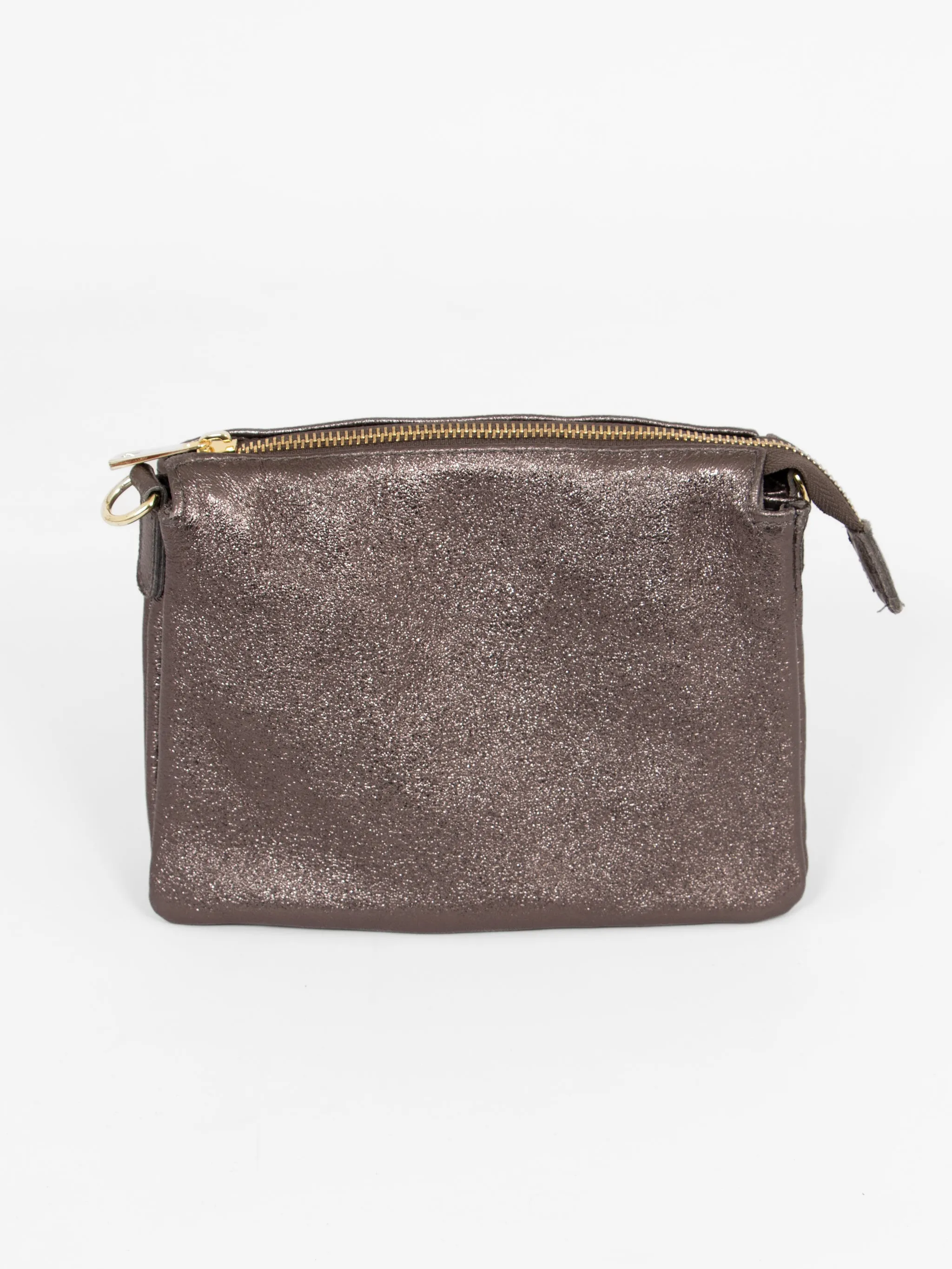 Gia Crossbody Bag - Gun Metal, Metallic