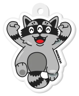Hunter Jump for Joy Clear Acrylic Keychain