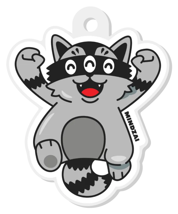 Hunter Jump for Joy Clear Acrylic Keychain