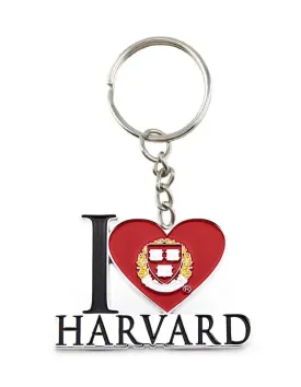 I <3 Harvard Keychain
