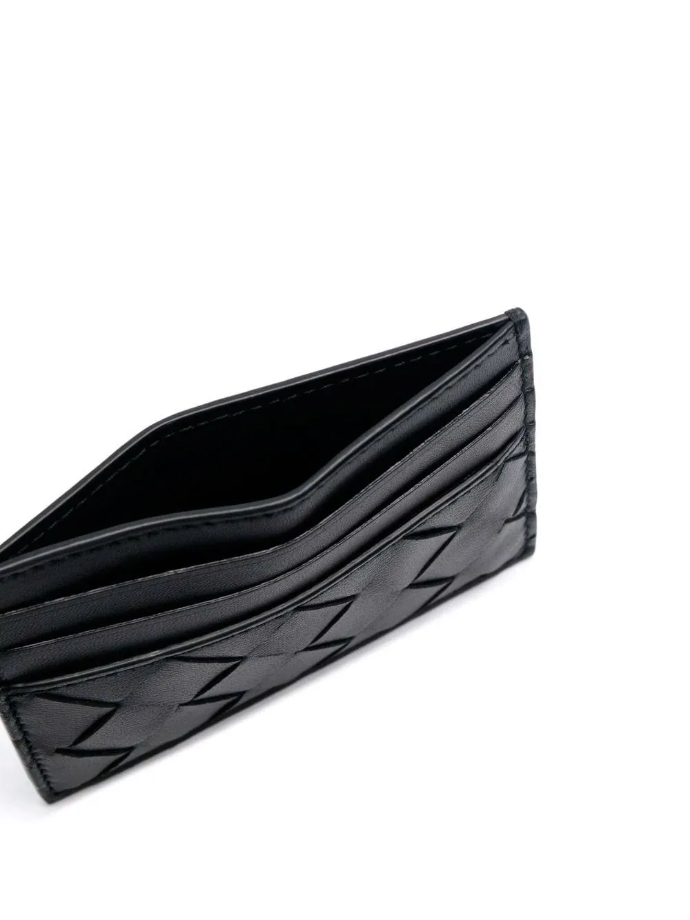 Intrecciato card holder