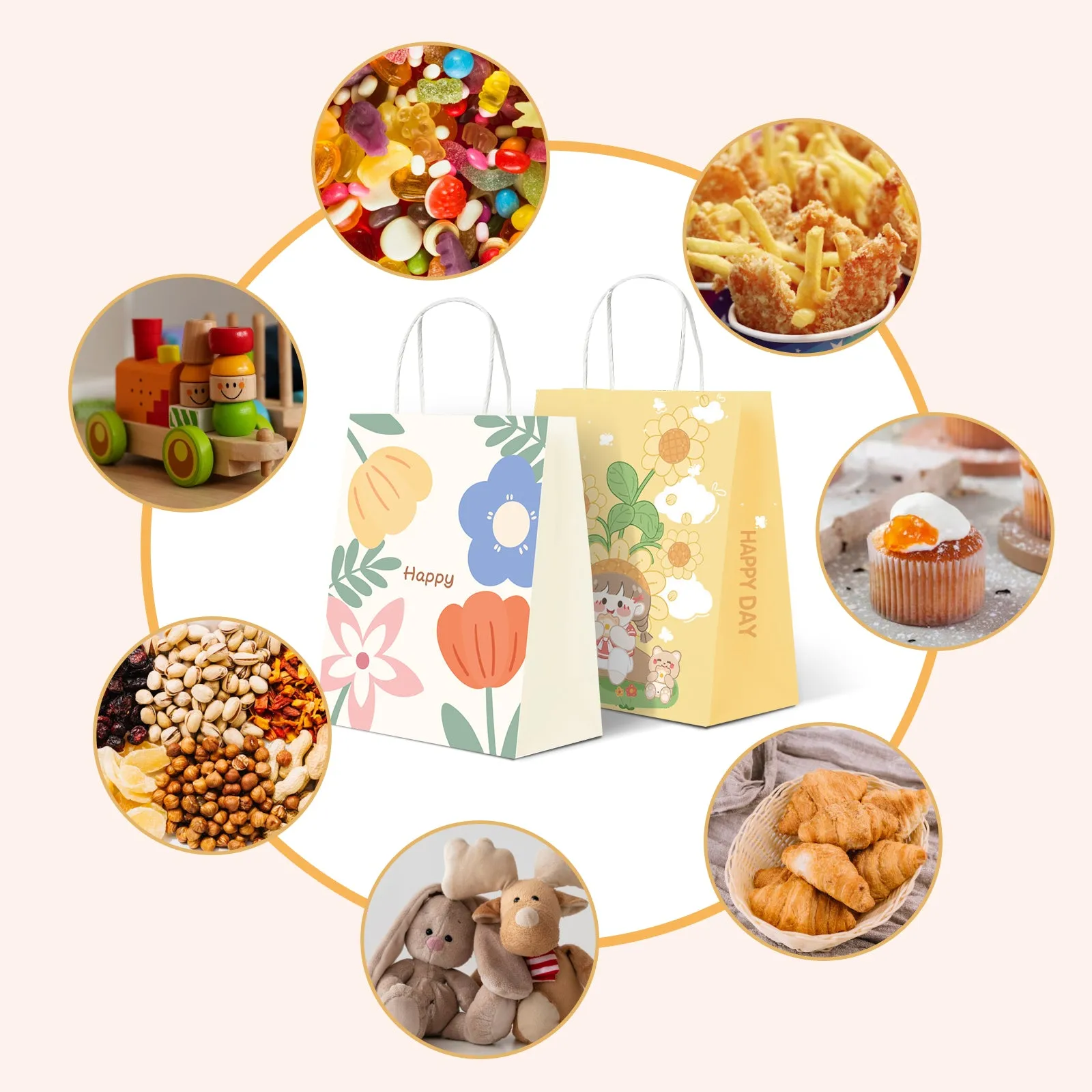 Kids Party Goodie Bag – Durable, Colorful, Eco-Friendly Favor Bags for Birthdays, Events & Celebrations