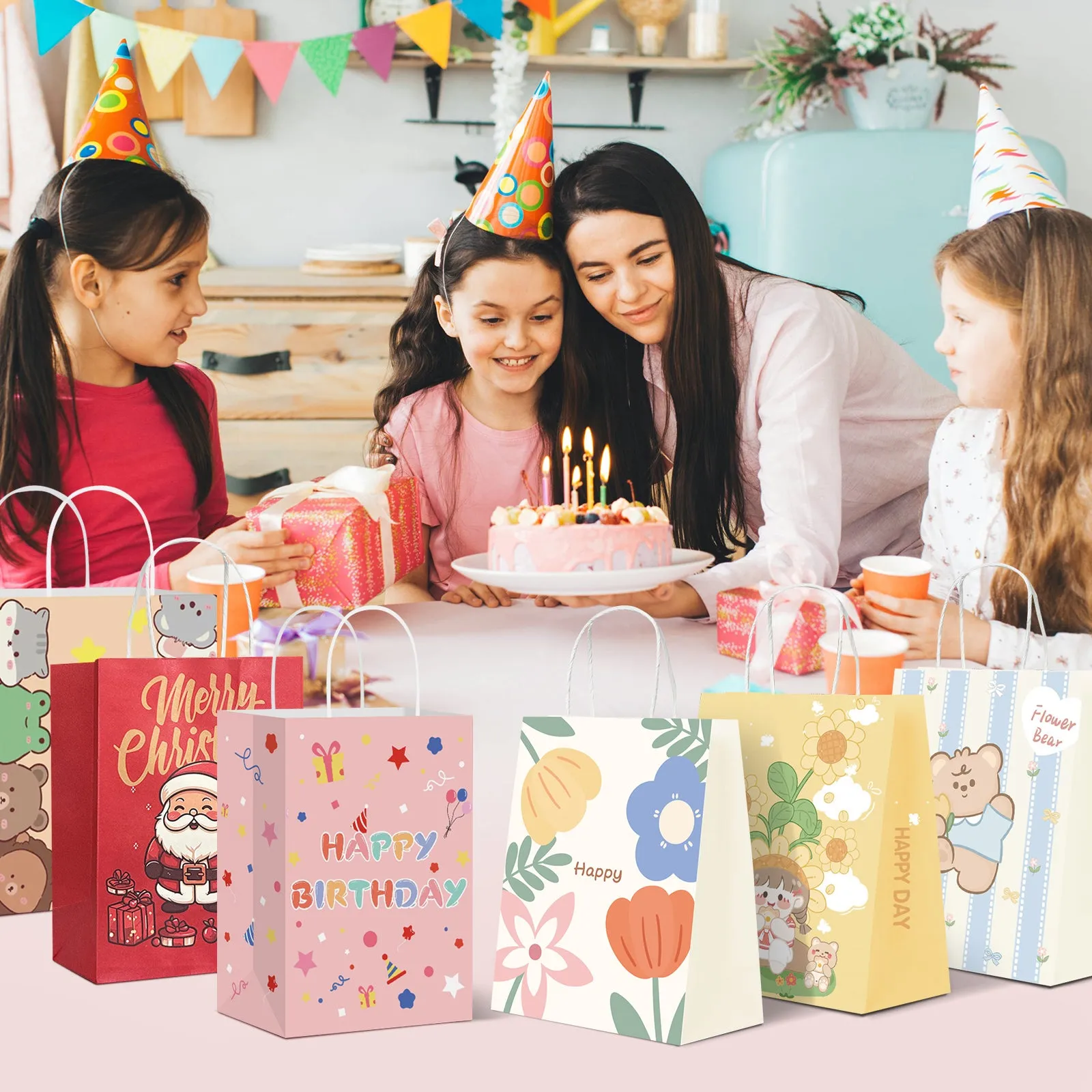 Kids Party Goodie Bag – Durable, Colorful, Eco-Friendly Favor Bags for Birthdays, Events & Celebrations
