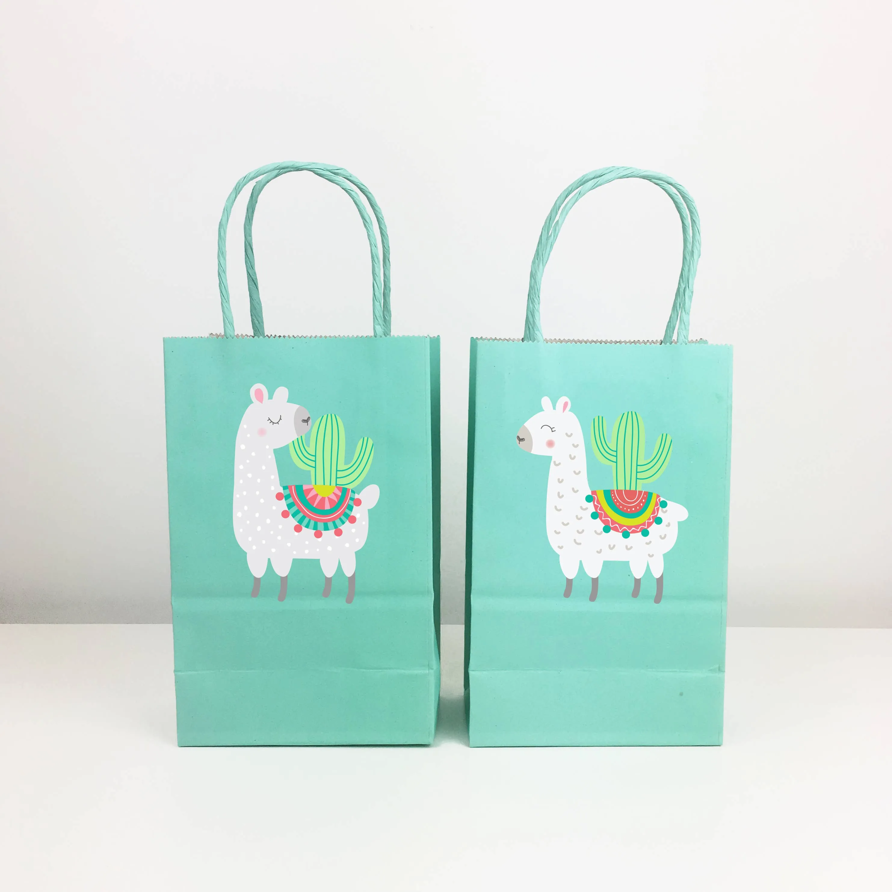 Llama and Cactus Gift Bag Stickers - 12 Pack S3005