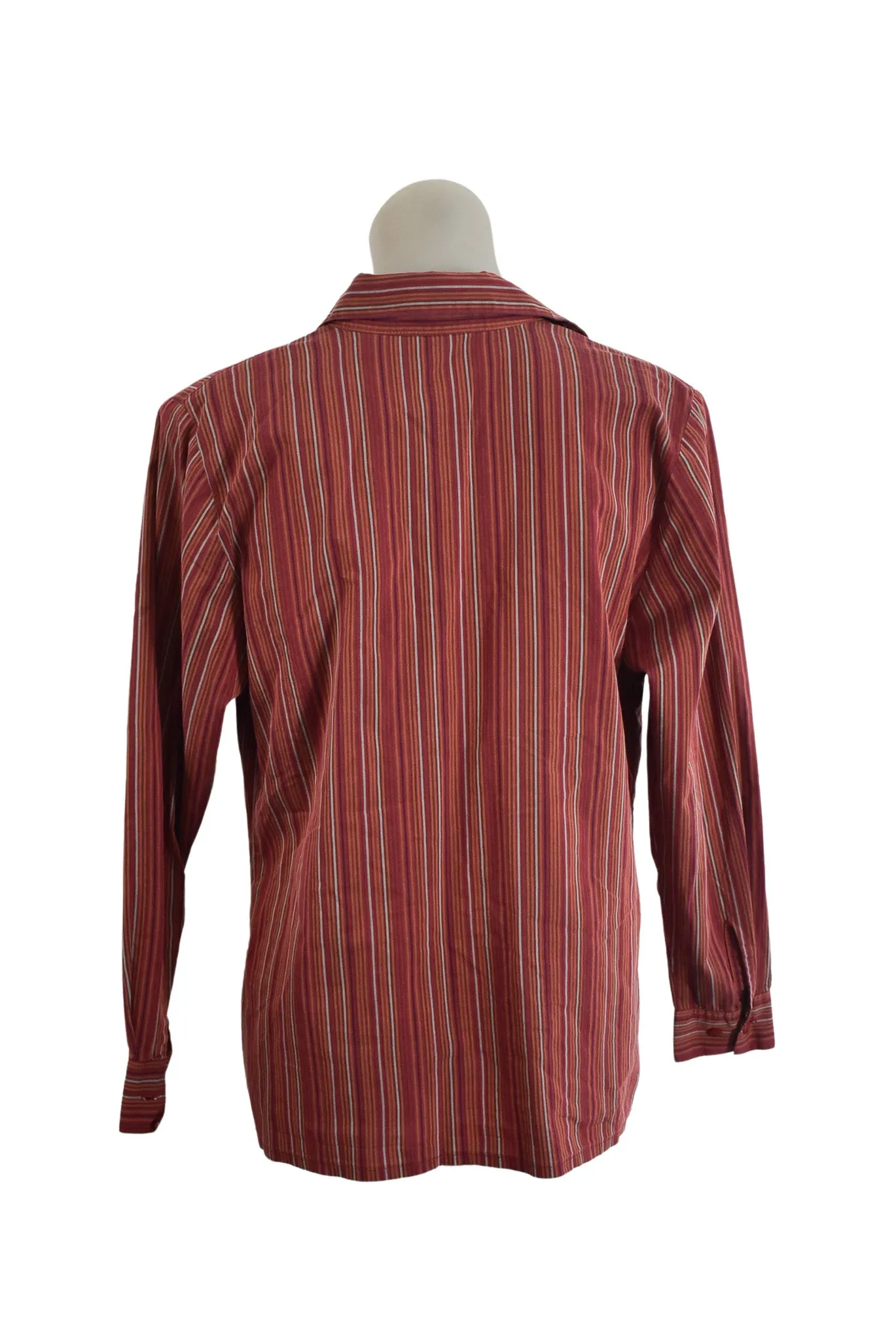 Mackenzie Country NZ made striped blouse, 12