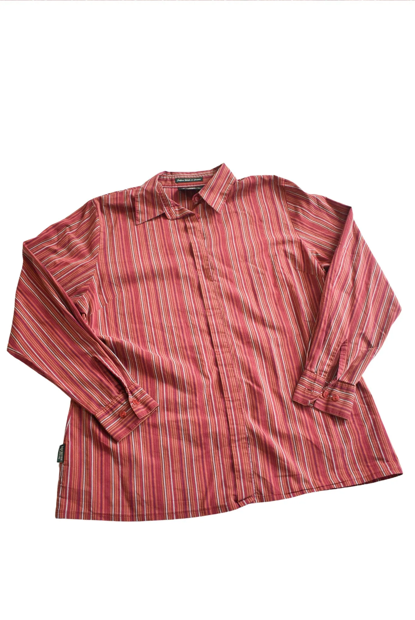 Mackenzie Country NZ made striped blouse, 12