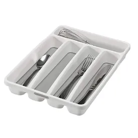 Madesmart® 5 Compartment Cutlery Tray - White