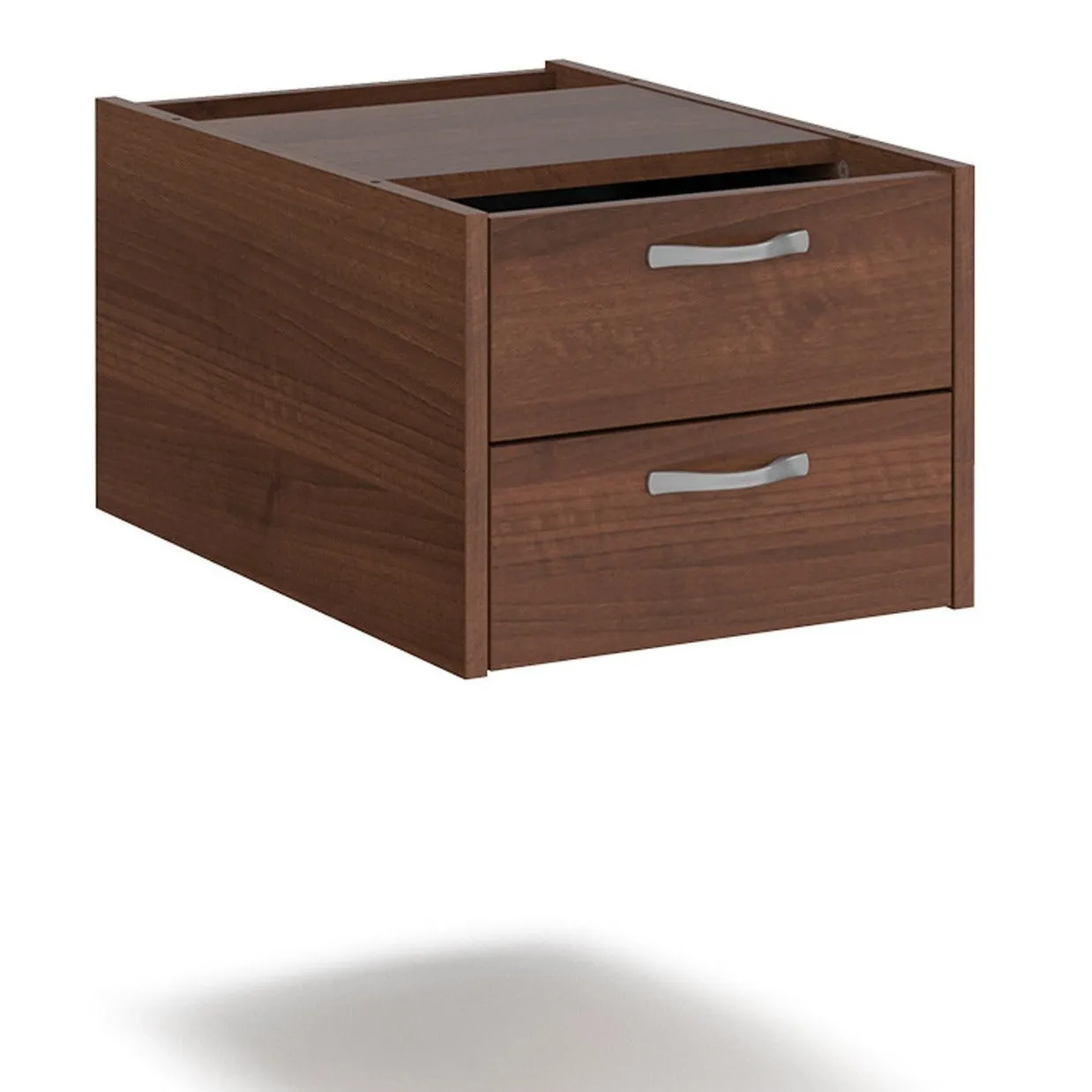 Maestro 25 - Shallow 2 Drawer Fixed Pedestal for 600mm Deep Desks
