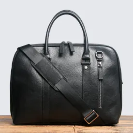 Man Handmade Leather Briefcase Men Messenger Bag Laptop Bag