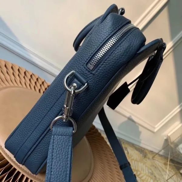 Men&#8217;s Armand Briefcase Mm Top Handle Bag M55228 Navy Blue 2019 Collection