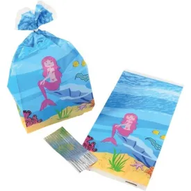 Mermaid Cello Bags Party Supplies (12 Per Package)