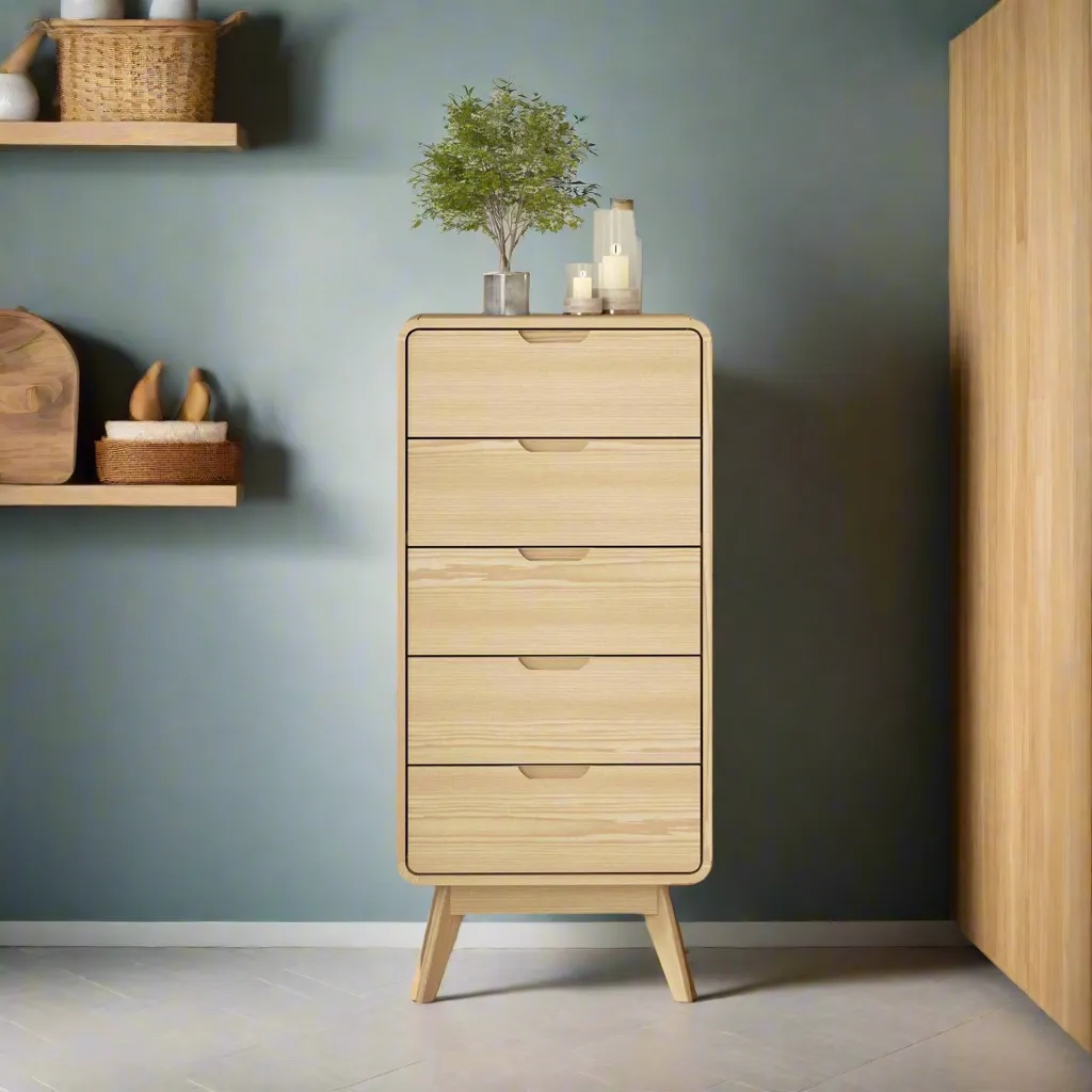 MerryLuk Tallboy Dresser 5 Drawers