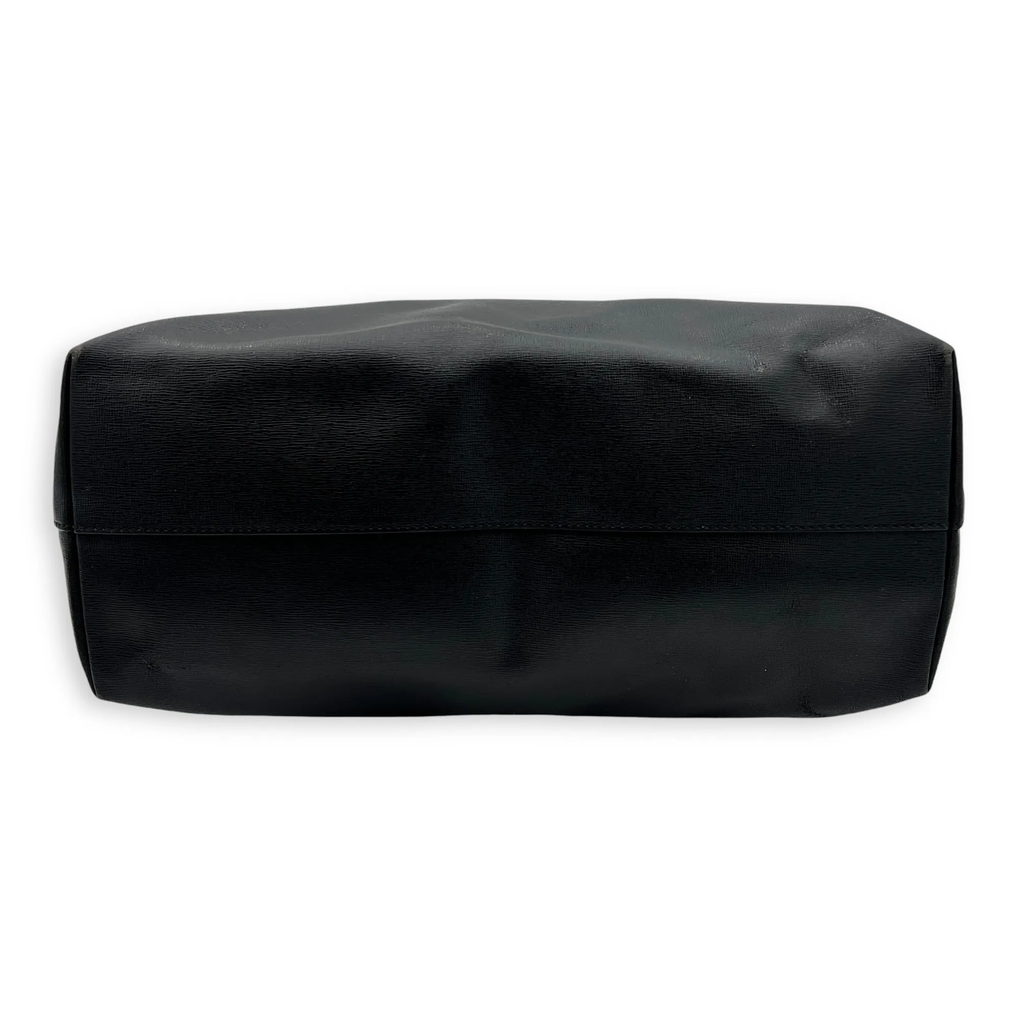 Monster Tote Bag Black in Calfskin, Silver hardware