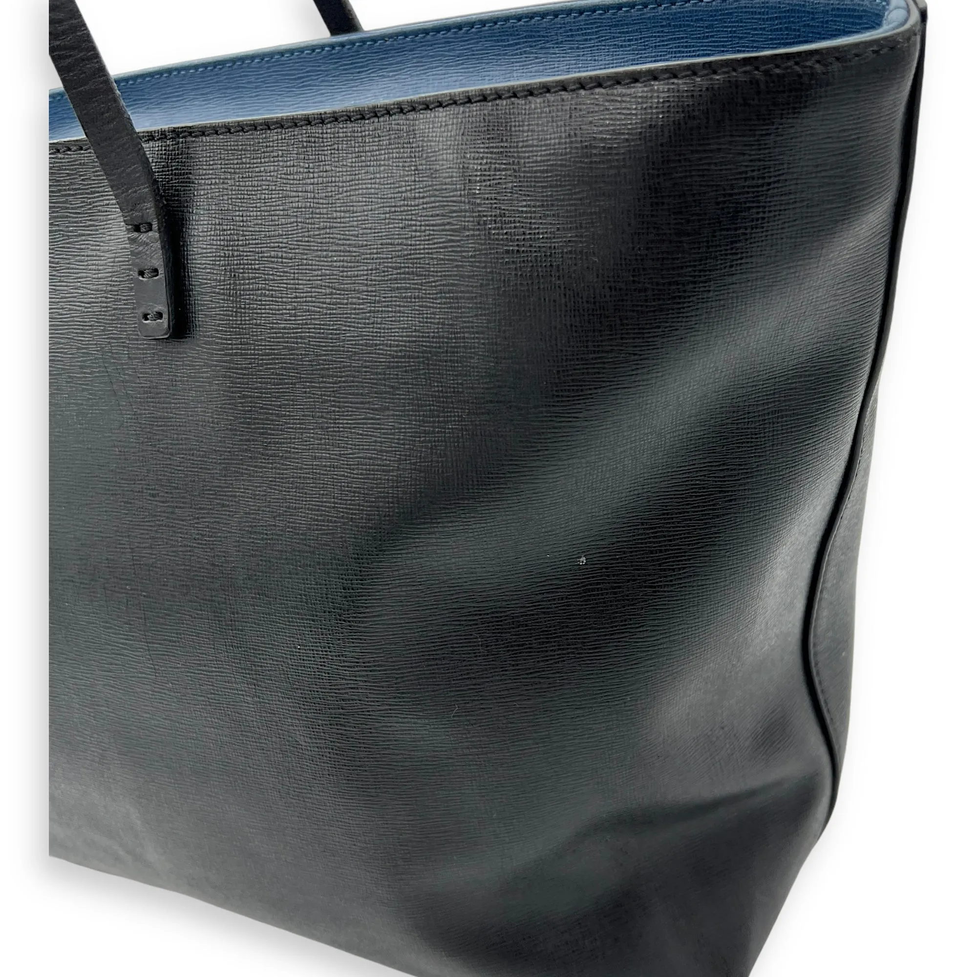 Monster Tote Bag Black in Calfskin, Silver hardware