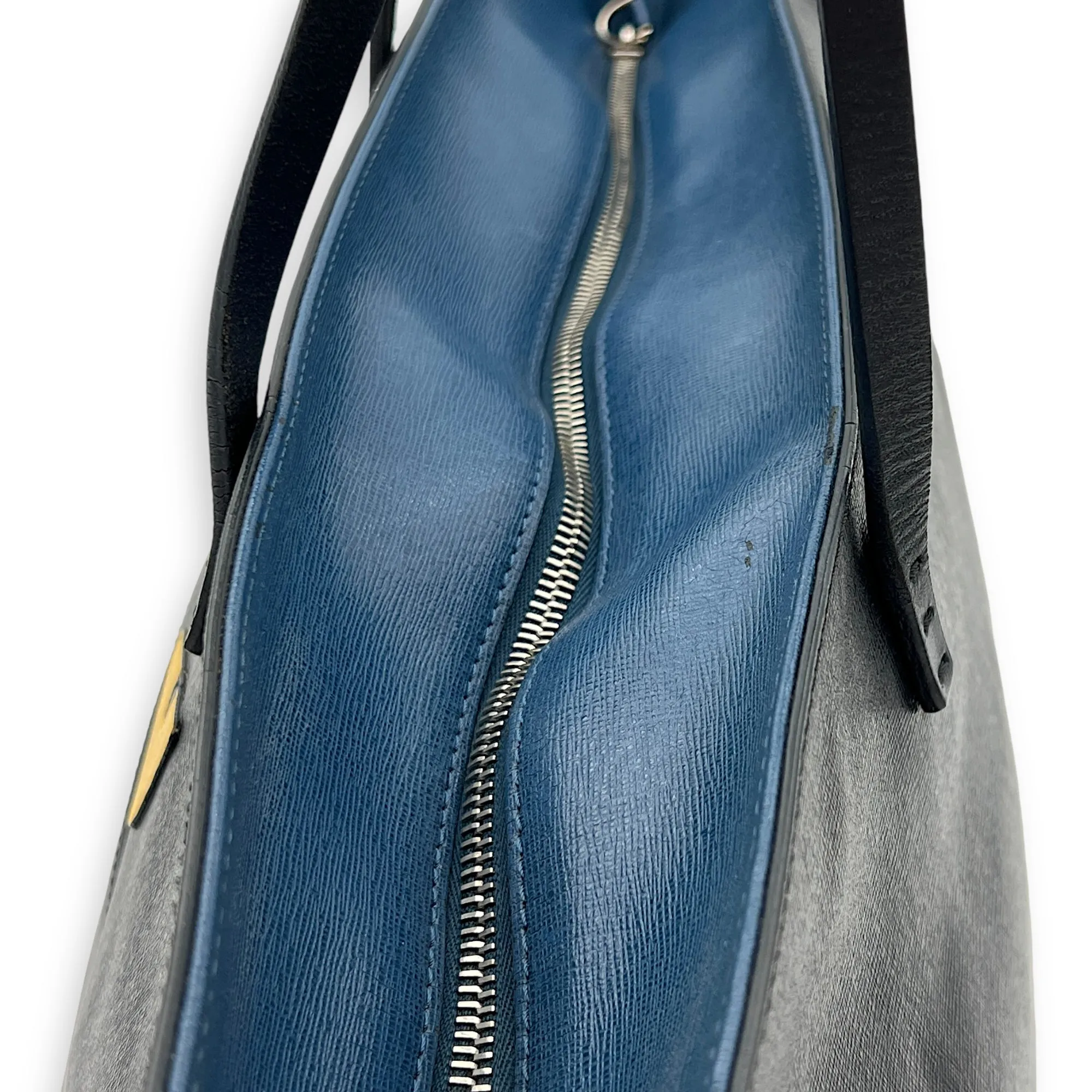 Monster Tote Bag Black in Calfskin, Silver hardware