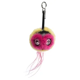 Multicolor Fur Funky Monster Bug Bag Charm