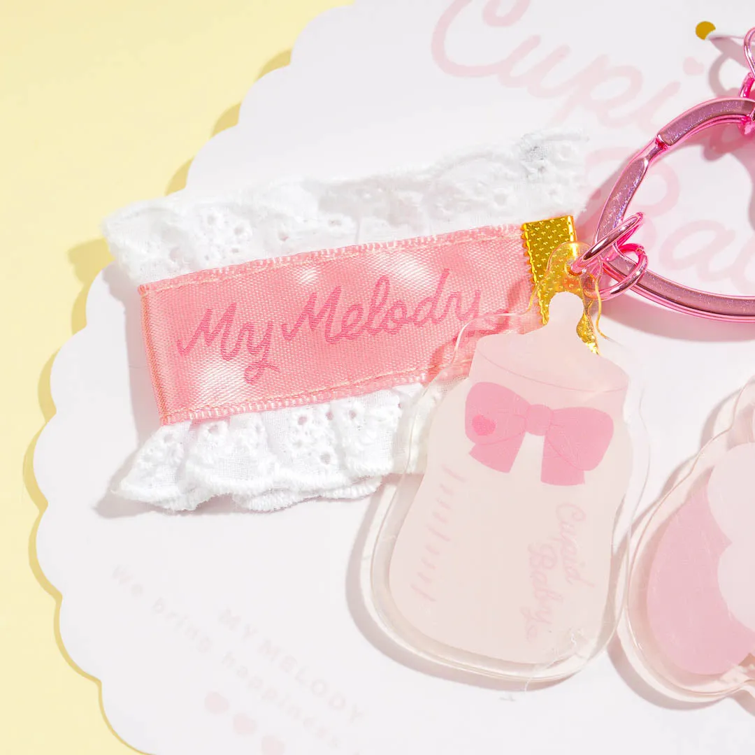 My Melody Cupid Baby Triple Charm Key Holder