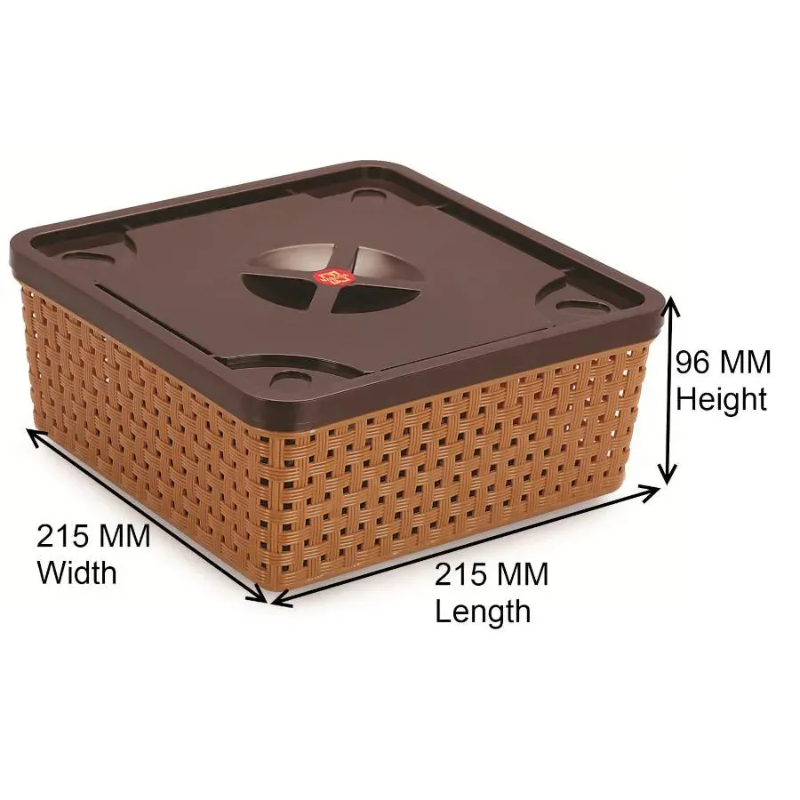Nakoda Konark Storage Basket with Lid 222 Nu Ware