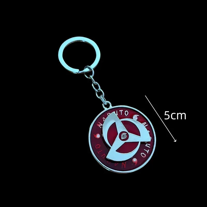 Naruto Anime | Sharingan Spinning Model C | Metal Keychain