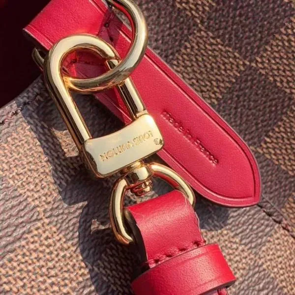 Néonoé Damier Ebene Canvas Bucket Bag N40214 Red 2019 Collection