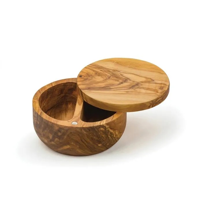 Olive Wood Salt Box by RSVP