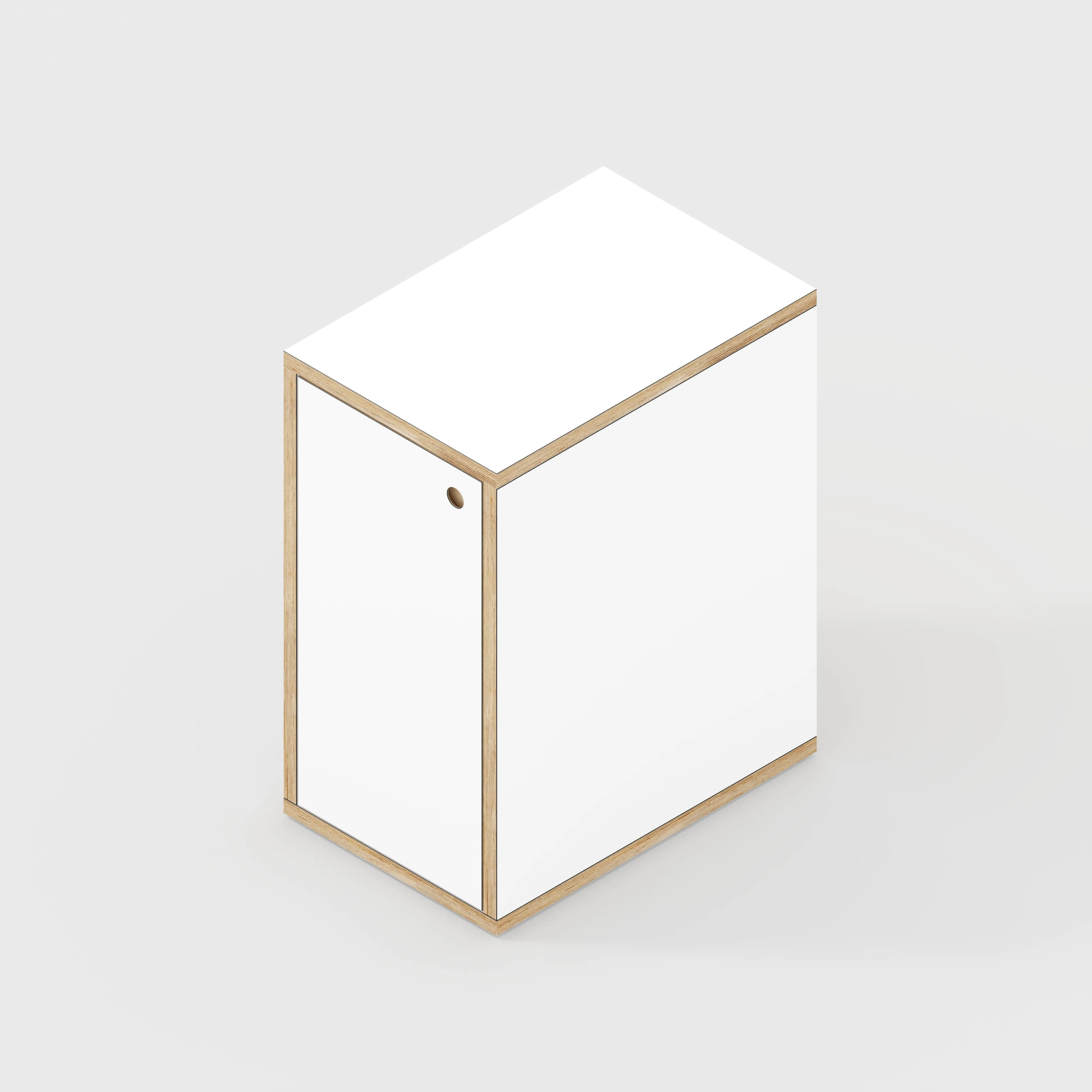 Plywood Storage with Doors - Formica White - 400(w) x 600(d) x 750(h)